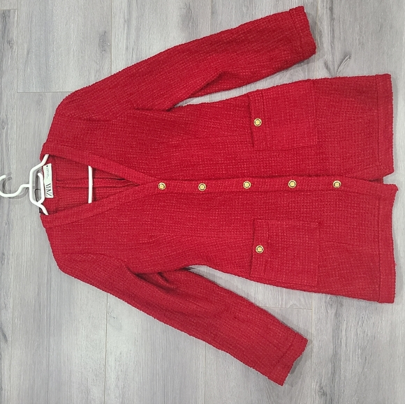 ZARA TEXTURED WEAVE DRESS - Picture 4 of 9